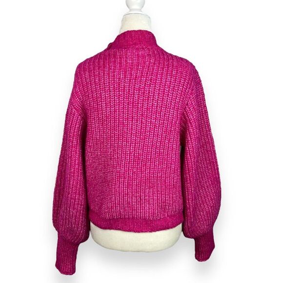 Nasty Gal Premium Chunky Knit Balloon Sleeve Sweater - Picture 4 of 10